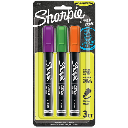 Sharpie 9074325-XCP4 Chalk Marker Assorted Medium Tip - pack of 4