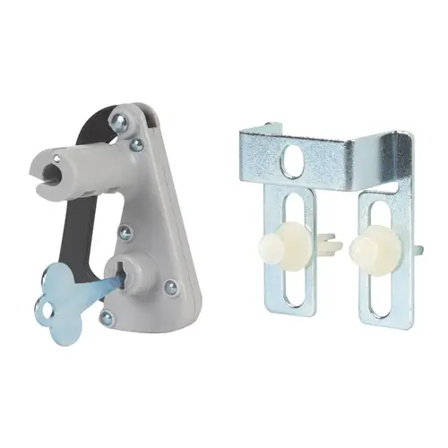 Peg Hook Lock Galvanized White Galvanized