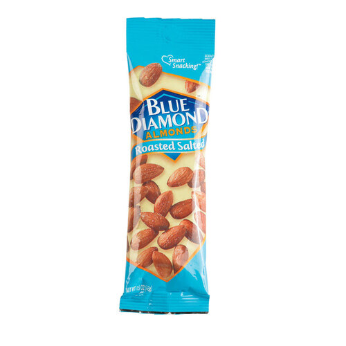 Blue Diamond 05180-XCP12 Almonds Roasted Salted 1.5 oz Bagged - pack of 12