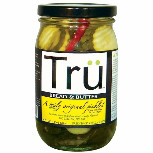 Tru Pickles 3018-XCP6 Pickles Tru Bread and Butter 16 oz Jar - pack of 6