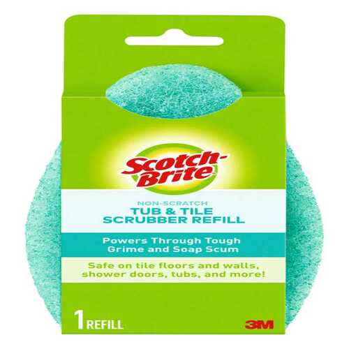 Shower Scrubber Refill Scotch-Brite Non-Scratch For Bath and Tile Blue