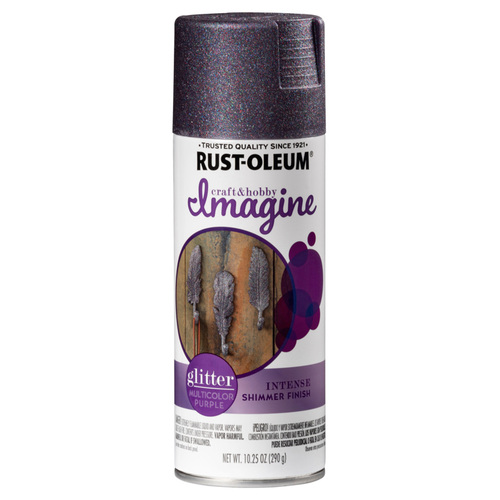 RustOleum 354071 Spray Paint Imagine Glitter Purple 10.25 oz Purple