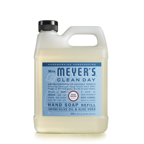 Mrs. Meyer's 11216 Hand Soap Refill Clean Day Rain Water Scent 33 oz