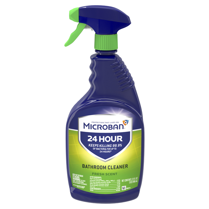 MICROBAN 48621 Bathroom Cleaner Fresh Scent 32 oz