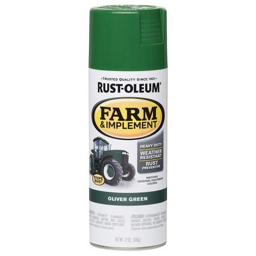 Farm & Implement Spray Paint Stop Rust Gloss Oliver Green 12 oz Oliver Green