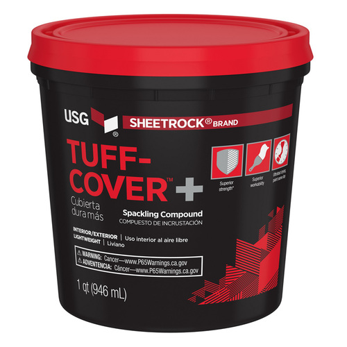 USG 380215 Spackling Compound Tuff-Cover + Ready to Use White 1 qt White