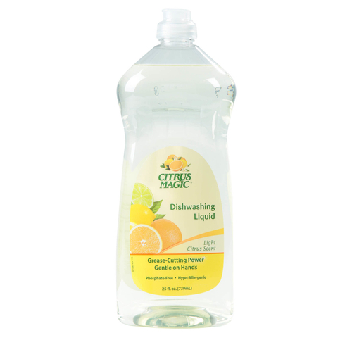 Natural Dishwashing Liquid Light Citrus Scent Liquid 25 oz - pack of 12