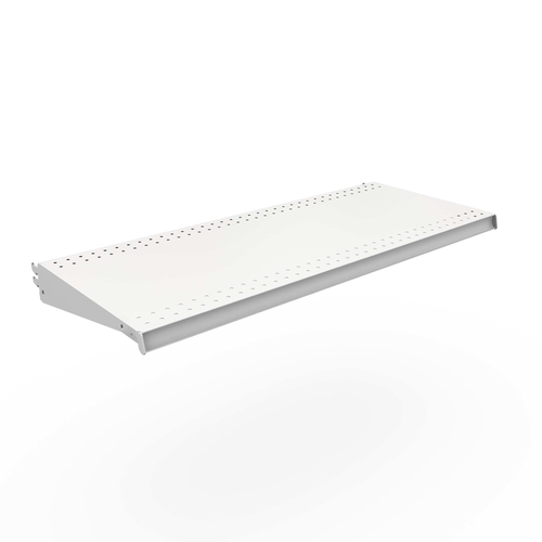 Lozier 9089103 DL Style Shelf 1" H X 36" W X 15" L Powder Coated Cool White Powder Coated