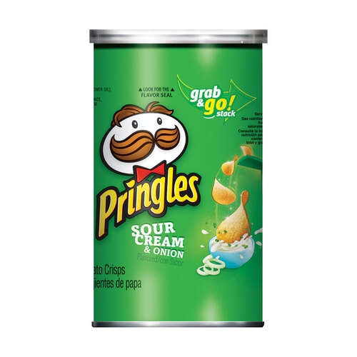 Pringles 3800013842-XCP14 Chips Sour Cream & Onion 5.57 oz Can - pack of 14