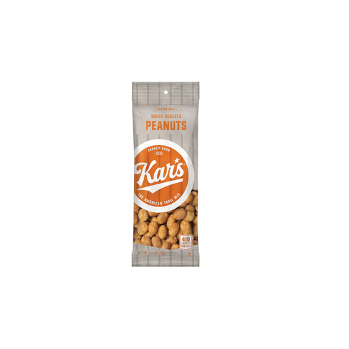 Kars 8004-XCP12 Peanuts Honey Roasted 2.5 oz Bagged - pack of 12