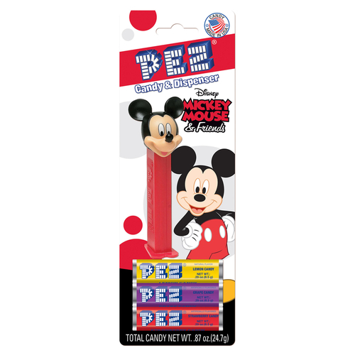 PEZ 79853-XCP36 Candy & Dispenser Mickey and Disney Friends Plastic 1 - pack of 36