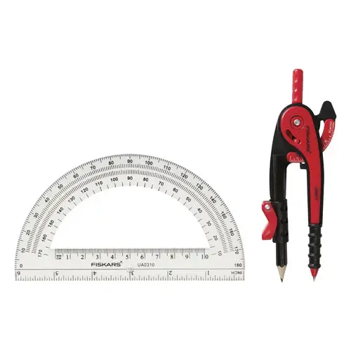 Pencil Compass 12" with Protractor