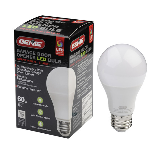 LED Garage Door Bulb A19 E26 (Medium) Warm White 60 W Frosted - pack of 6