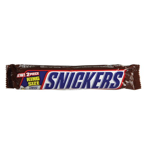 Snickers 90899-XCP24 Candy Bar King Size Milk Chocolate, Peanuts ...