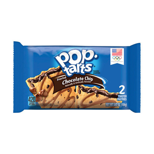 Pop-Tarts 3800019721-XCP6 Toaster Pastries Chocolate Chip 3.67 oz Pouch - pack of 6 Pairs