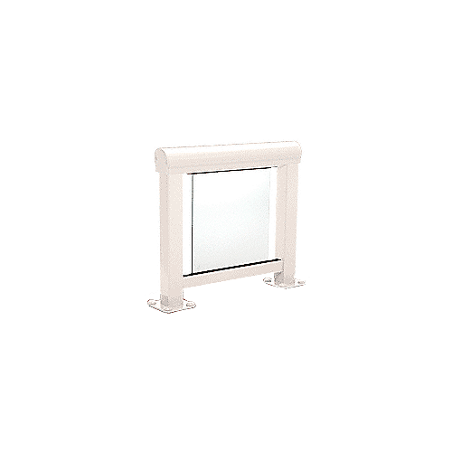 Sky White 300 Series Aluminum Glass Railing System Small Showroom Display- No Base
