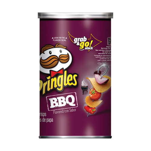 Pringles 3800018366 Potato Crisps BBQ 5.5 oz Can