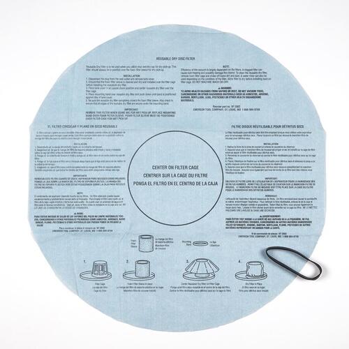 CRAFTSMAN CMXZVBE38766 Cloth Filter Bag 1" L X 7" W Gray