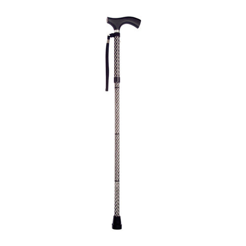 Brazos Walking Sticks 502-2000-5201 Folding Walking Stick Soiree Aluminum Black