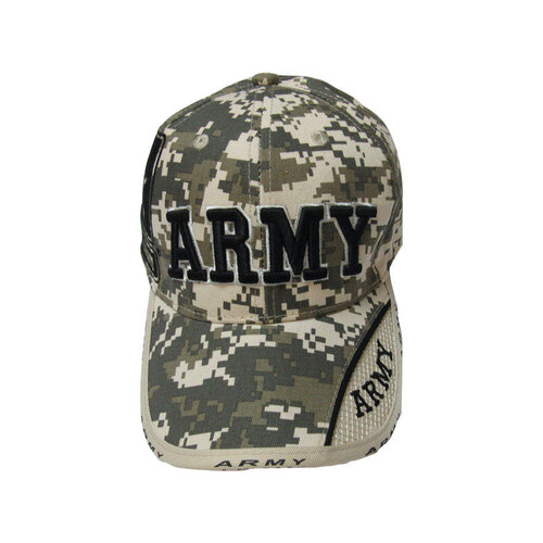 JWM 10060-XCP6 Logo Baseball Cap U.S. Army Digital Camouflage One Size Fits All Digital Camouflage - pack of 6