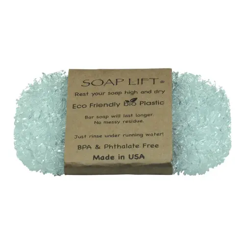 Soap Lift SL01CRY Bar Soap Saver Blue Plastic Blue