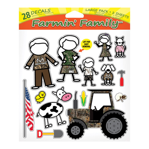 Wall Decal Farmin' Family Peel and Stick Camouflage