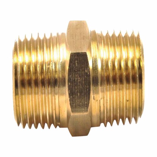 Coupling Brass 1/4" Male X 1/4" Male