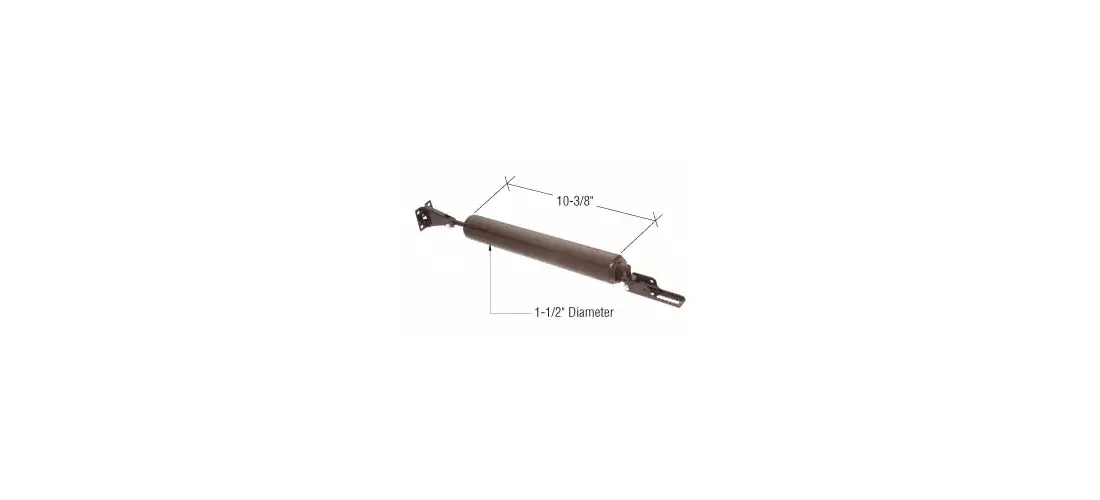 Prime-Line Heavy Duty Pneumatic Storm Door Closer - Brown 10-3/8 Inch