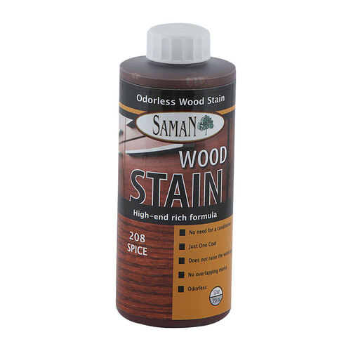 Wood Stain Semi-Transparent Spice Water-Based 12 oz Spice