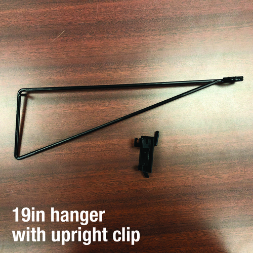 Hanger Arm 19" H X 9" W X 4" L Black Metal Black