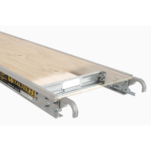Scaffold Platform Deck, Aluminum/Plywood, Galvanized