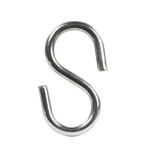 S-Hook Medium Stainless Steel 2.125" L 55 lb