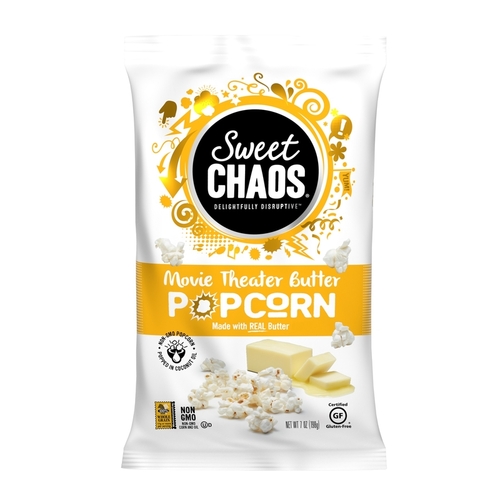 Sweet Chaos 300650-XCP8 Popcorn Movie Theater Butter 7 oz Bagged - pack of 8