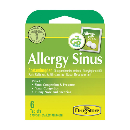 Lil Drug Store 97273-XCP6 Allergy Sinus Relief 6 ct - pack of 6