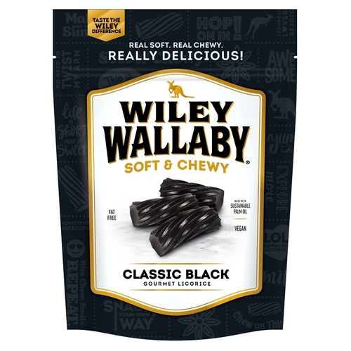 Wiley Wallaby 120101 Licorice Australian Style Gourmet Black 10 oz