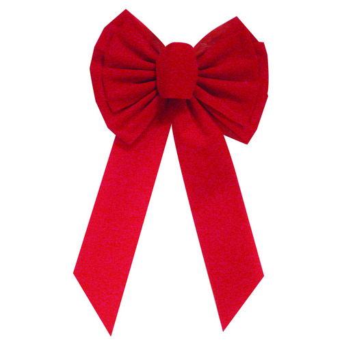 Holiday Trims 7358ACE-XCP12 Indoor Christmas Decor Red Bow Red - pack of 12