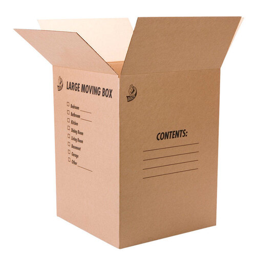 DUCK 1139734-XCP6 Moving Box 24" H X 18" W X 18" L Cardboard Brown - pack of 6