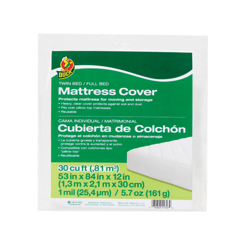 Mattress Cover Full Clear Plastic Clear