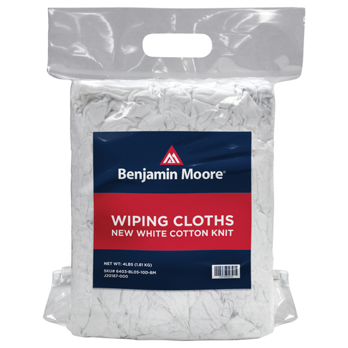 Benjamin Moore 6403-BL05-10DBM-XCP10 Wiping Cloth Cotton 4 lb White - pack of 10
