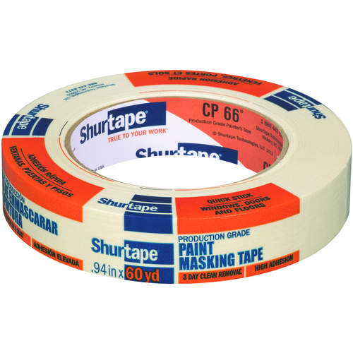 Masking Tape CP 66 0.94" W X 60 yd L Natural High Strength Natural