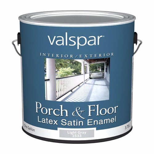 Valspar 027.0001533.007 027.000.007 Latex Porch and Floor Paint, Satin ...