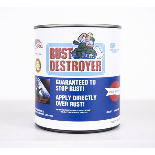 Rust Destroyer 73004RD Rust Prevention Paint No Indoor and Outdoor Matte Red Oil-Based Alkyd Resin 1 qt Red