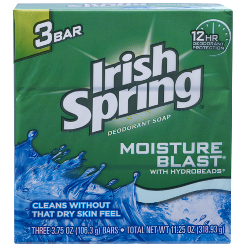 IRISH SPRING 114179 BAR SOAP MOISTURE BLAST 3 BAR