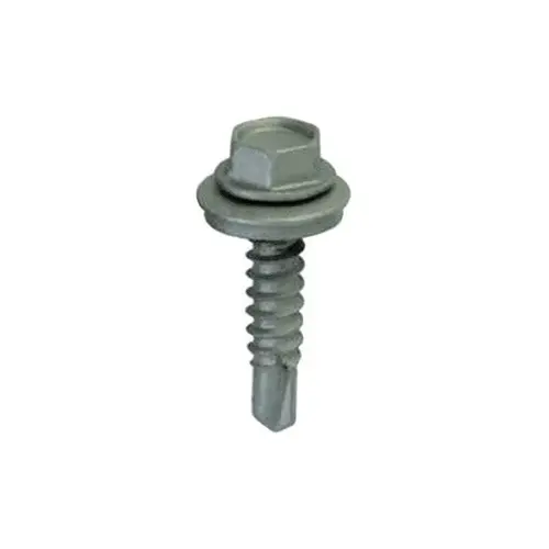 Roofing Screws No. 12 X 2" L Hex Hex Washer Head Zinc-Plated