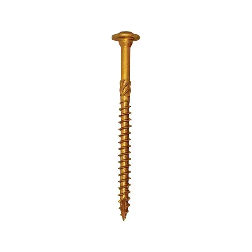 RSS Structural Screw, 3/8 in Thread, 10 in L, Washer Head, Star Drive, Steel, 50 PK Climacoat - pack of 50