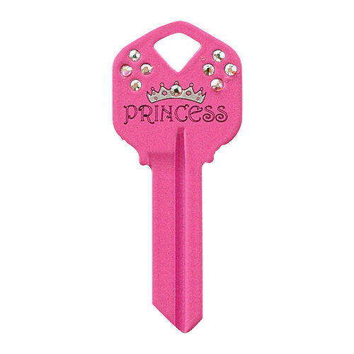 Universal Key Blank DIVA Princess House/Office Single Pink - pack of 6