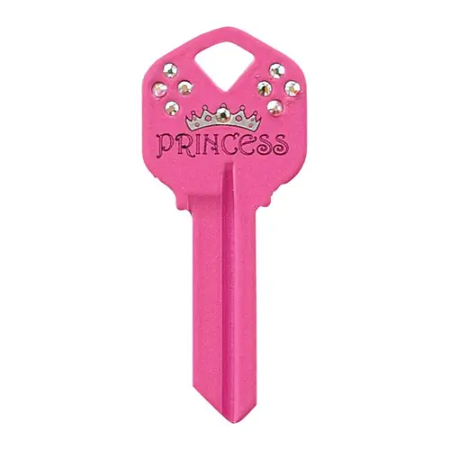 Universal Key Blank DIVA Princess House/Office Single Pink