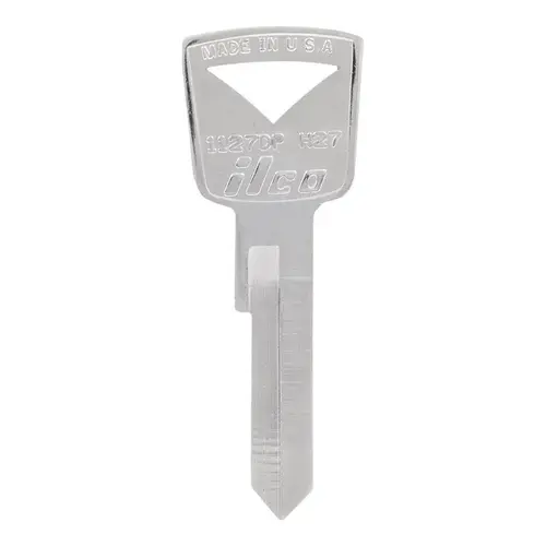 Key Blank Automotive H27 Single For Ford Silver