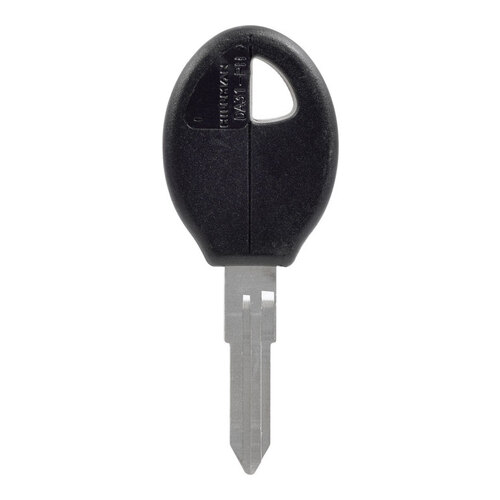 Key Blank Automotive Double For Nissan Black/Silver