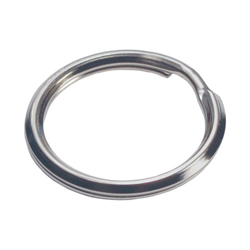 Key Ring 5/8" D Tempered Steel Silver Split Rings/Cable Rings Silver